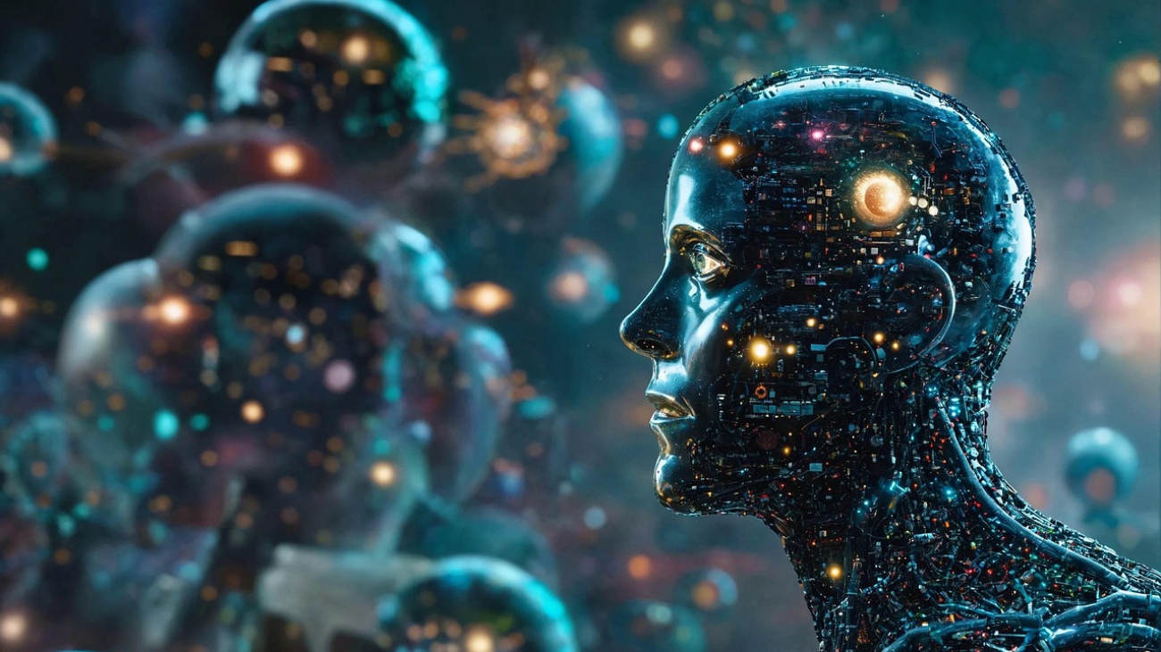 Organischer Google-Traffic nimmt ab, während KI-Systeme wie ChatGPT und Perplexity als neue Sichtbarkeitskanäle entstehen — symbolisiert durch sich trennende Lichtströme auf dunklem Hintergrund.