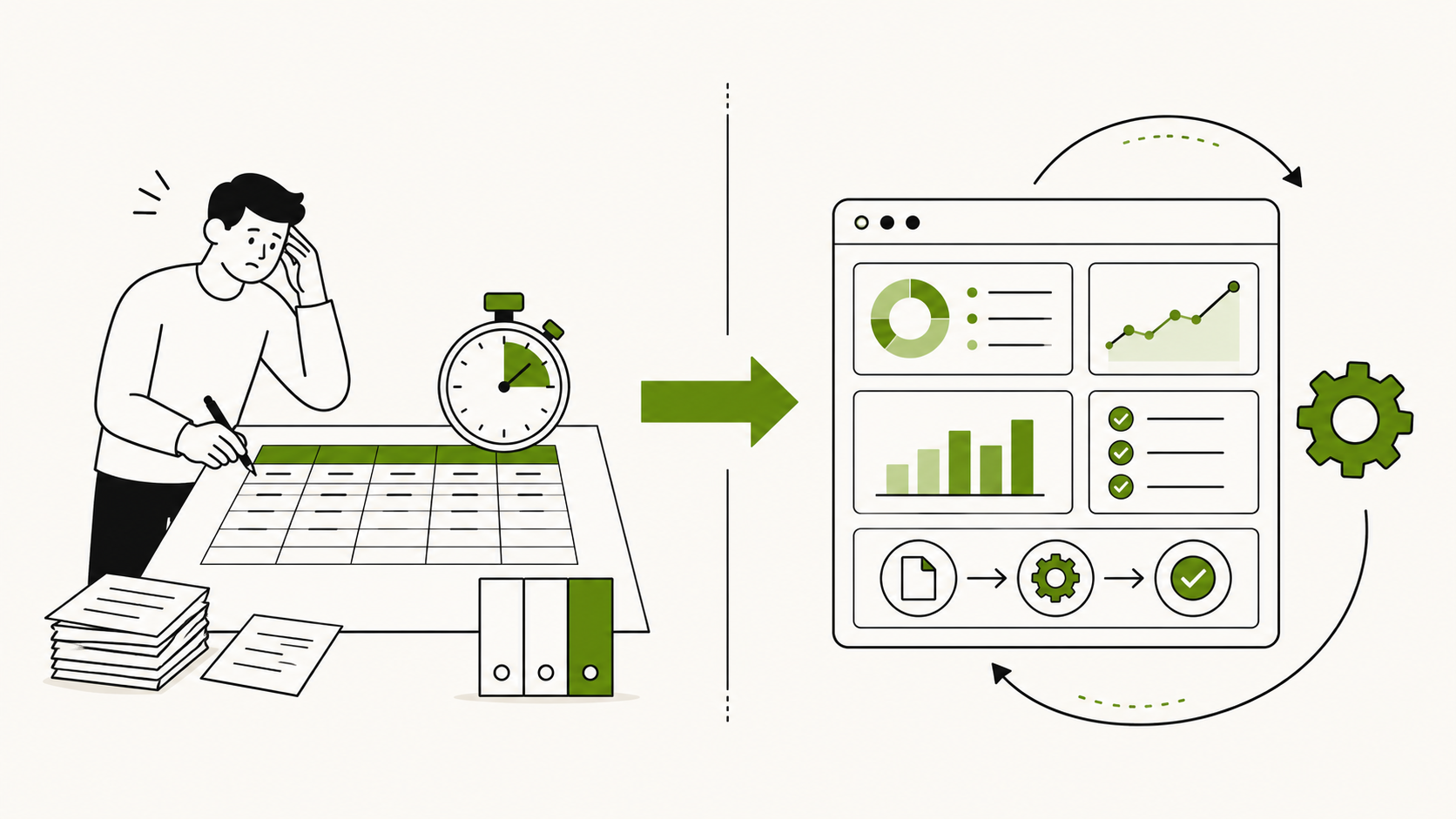 Manuelle Messung der KI-Sichtbarkeit im Vergleich zum automatisierten Monitoring-Tool